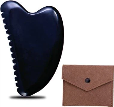 Širdies šukos Bian Stone Gua Sha scraping masažo įrankiai