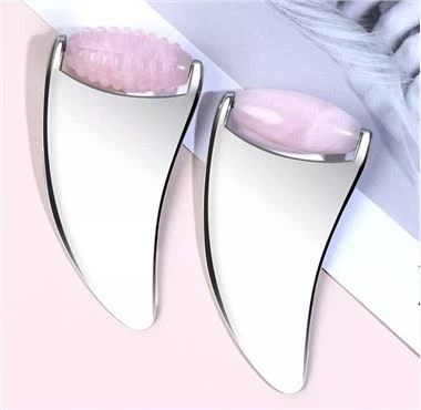 Jade Roller ir Gua Sha 2in1 Massager